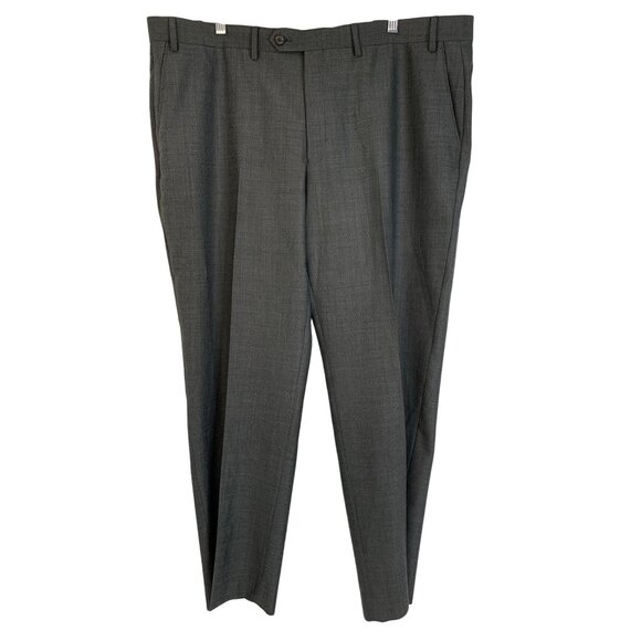 Lauren Ralph Lauren Mens Gray Flat Front Dress Pants 42 x 30 REE10687 EUC - Picture 2 of 6